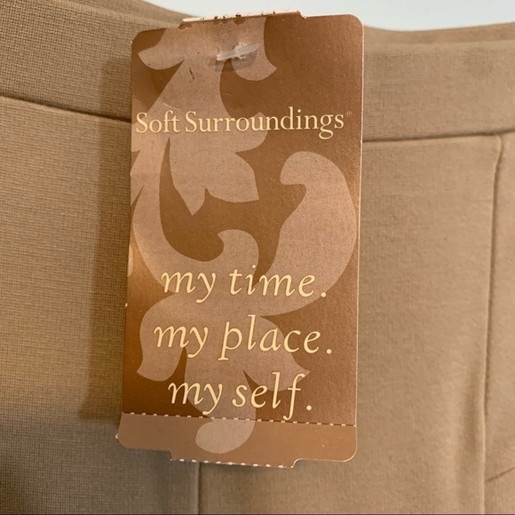 Soft Surroundings | NWT Ava Tan Heavenly Missy Soft Khaki Tan Leggings Pants XS - Picture 3 of 9